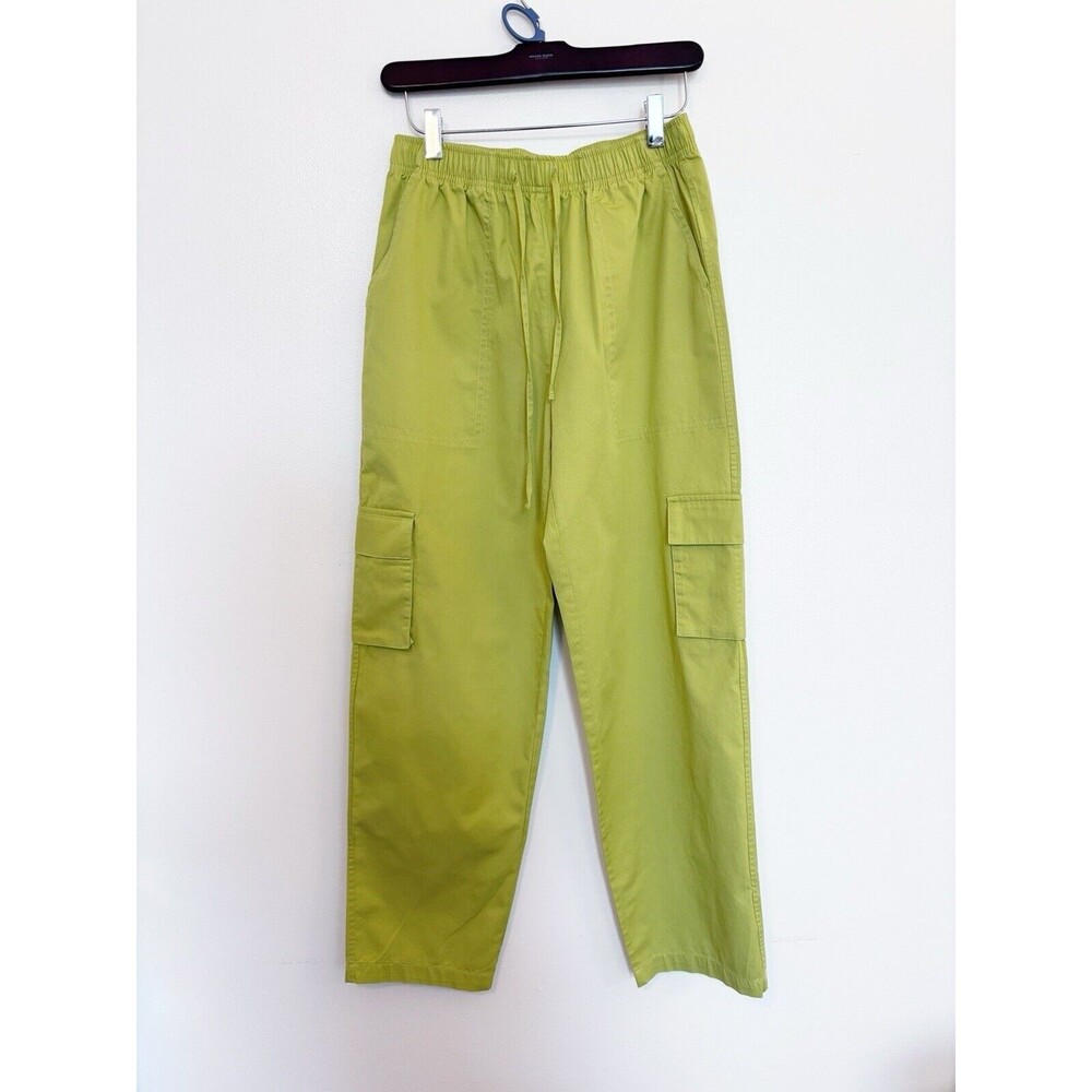 H/G Women’s Green Cotton Pants Size Medium Pull On